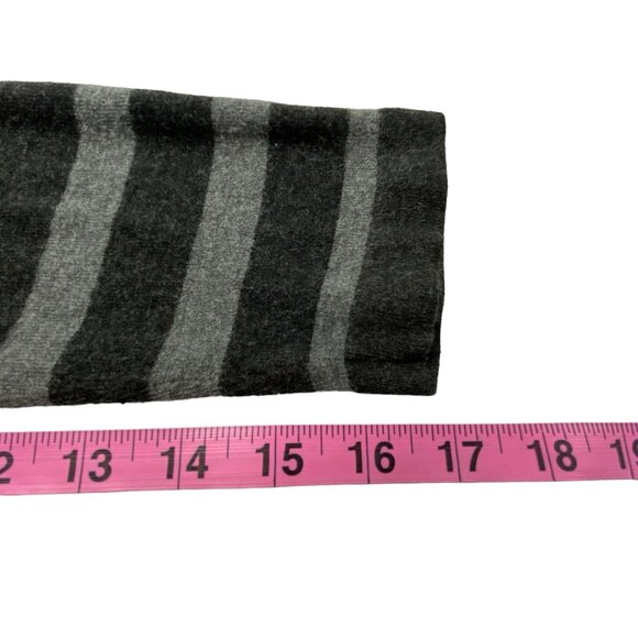 EILEEN FISHER Women Tunic Sweater Pullover Long Sleeve Stripe Sz L Gray Casual - Picture 7 of 10